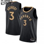 Maillot NBA Toronto Raptors OG Anunoby 3 Nike 2022-23 City Edition Noir Swingman - Enfant